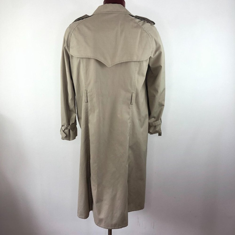 Vtg London Fog Khaki Trench Coat  |  Mens 18 Reg - Picture 3 of 10